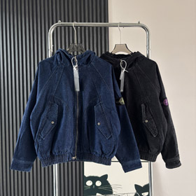 Stone Island loose-fitting workwear hooded denim jacket-5191