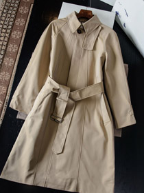 Burberry mid-length loose-fitting trench coat-5350
