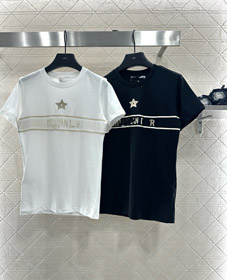 Dior new round-neck short-sleeved casual and versatile T-shirt-5375
