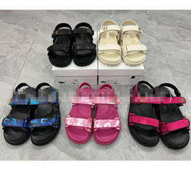 Dior new velcro strap platform wedge sandals-5226